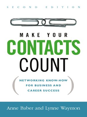 cover image of Make Your Contacts Count
